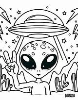 Peace Alien Printable Coloring Page  Kids sketch template