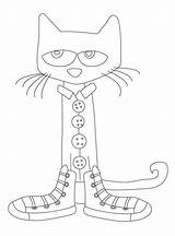 Four Groovy Buttons Pete The Cat Coloring Page  Free Printable sketch template
