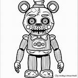 Fnaf 4 Coloring Pages sketch template