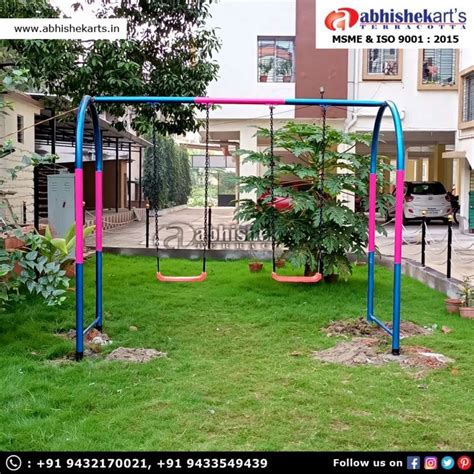 Mild Steel Blue Outdoor Playground Swing, Seating Capacity: 4 at Rs ...