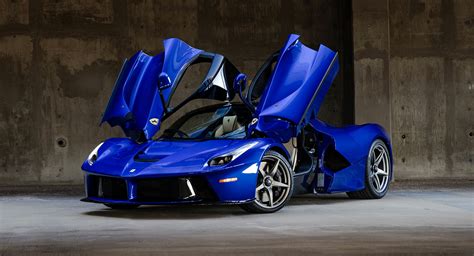 This Is The Only Ferrari LaFerrari Finished In Blue Elettrico Over A Crema Interior