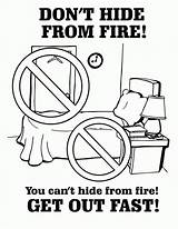 Stop Drop And Roll Fire Safety Coloring Page  Free Printable sketch template
