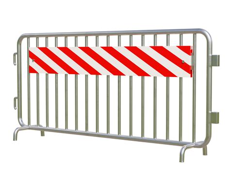 Pedestrian Barrier, Steel barricades , 3D illustration. 29228191 PNG