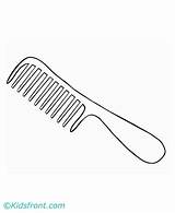 Comb Hair Brush Coloring Page Pages sketch template