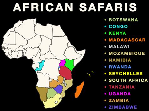 Interactive Map of African Safaris and Travel to Africa