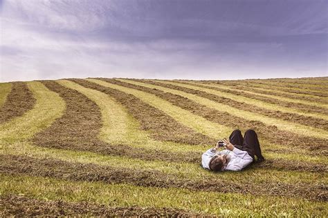 HD wallpaper: man in white dress shirt and brown dress pants outfit lying at green grass field ...