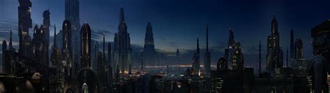 Coruscant Skyline Jedi Temple