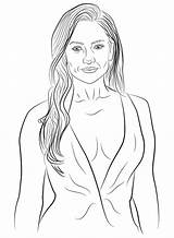 Beautiful Jennifer Lopez Coloring Page  Free Printable Pages sketch template