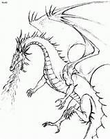 Fire Breathing dragon coloring Pages  sketch template