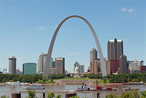 St. Louis Skyline With The Gateway Arch Photograph by Kubrak78 - Fine Art America