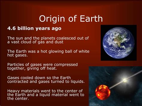 Origin Of Earth : The Complete History Of Earth In One Tidy Infographic / earth is part of the ...