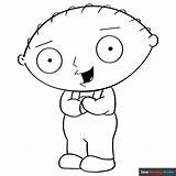 Stewie Griffin From Family Guy Coloring Page  Easy Drawing Guides sketch template