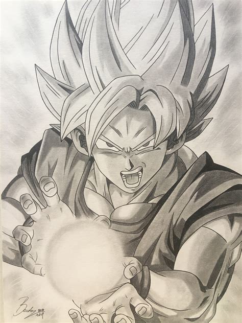 Éjszakai folt Részleges fajta dragon ball pencil drawing Hívő Félkör ...