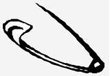 Safety Pin Coloring Page HD Png Download  Transparent Image PNGitem sketch template