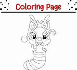 Cute Animal Christmas Coloring Page For Kids Happy Winter Christmas  sketch template