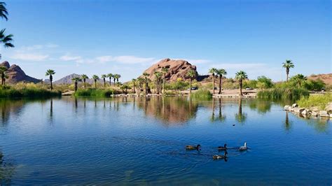 Papago Park in Phoenix, AZ, mostly know for its big rock with holes ...