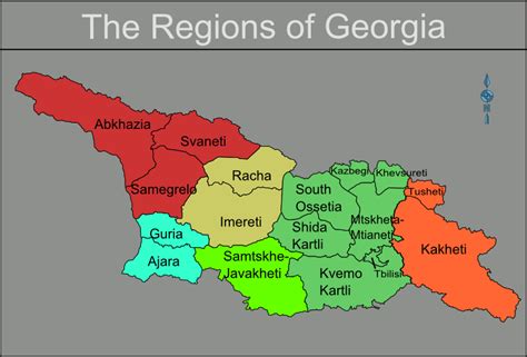 File:Georgia regions map.png - Wikitravel Shared