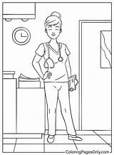 72 Nurse Coloring Pages  ColoringPagesOnlycom sketch template