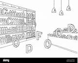Store Coloring Page sketch template