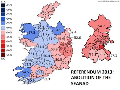 Irish Referendum Results on whether to Abolish the Senate - Overall Result: YES 48.3% - NO 51.7% ...