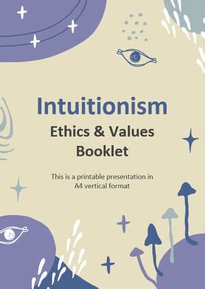 Intuitionism - Ethics & Values Booklet PowerPoint Templates Free Download