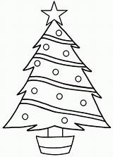 Printable Christmas Tree Coloring Pages sketch template
