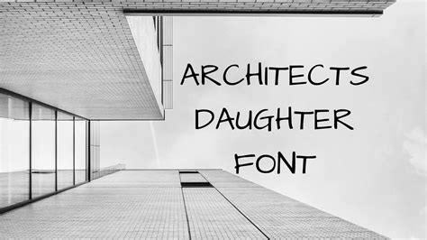 Architects Daughter Font Free Download