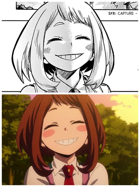 Manga vs. Anime Comparison : r/TheTempleOfOchako