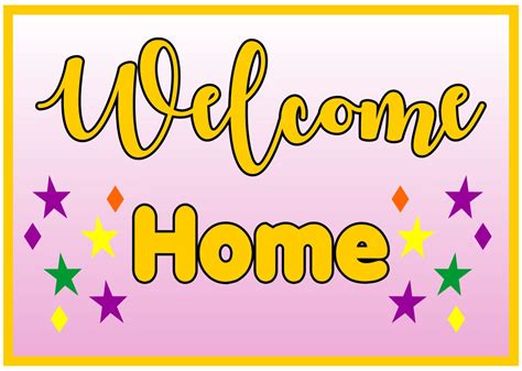 Free Printable Welcome Home Banner Template - Printable Templates