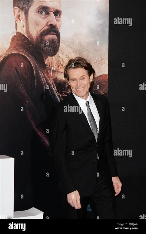 Willem Dafoe at the Premiere of Universal Pictures' "The Great Wall ...