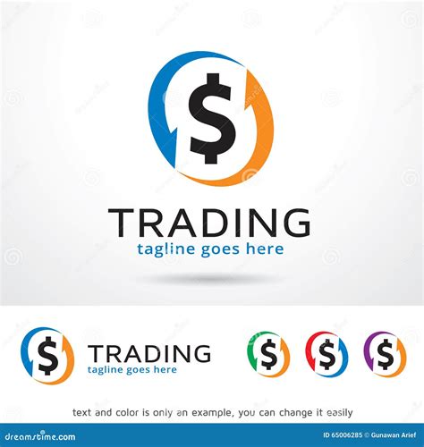 Trading Logo Template Design Vector Stock Vector - Illustration of ...