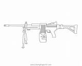 Machine Gun Coloring Pages sketch template