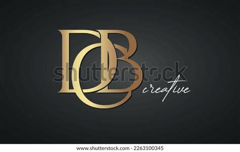 Luxury Letters Dcb Golden Logo Icon Stock Vector (Royalty Free ...