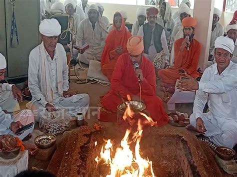 Jalore News on Sharad Purnima Kheer Mahotsav organized at Jambheshwar Temple Chimdawas on ...