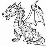 Fearsome Dragon Master Coloring Page 25443 20113 sketch template