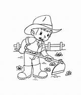 Happy Farmer sketch template