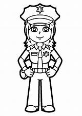 Smiling Police Girl coloring Page  Download Print Or Color Online For sketch template