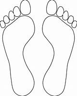Feet Outline Template  Clipart Library Templates Printable Free sketch template