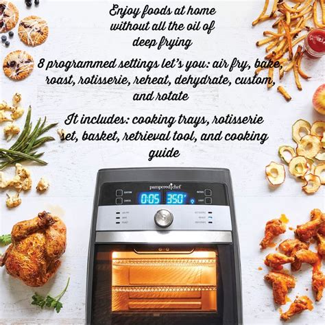 Deluxe Air Fryer | Pampered chef consultant, Pampered chef, How to eat better