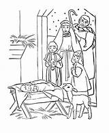 Baby Jesus Nativity Coloring Pages Sketch Page sketch template