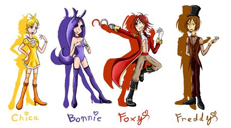 FNAF Humans by SweetSilvy on DeviantArt