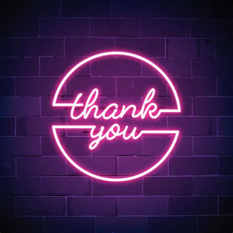 Thank you neon sign vector | free image by rawpixel.com / NingZk V. | Neon signs, Neon words ...
