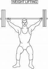 Weights Coloring Pages sketch template