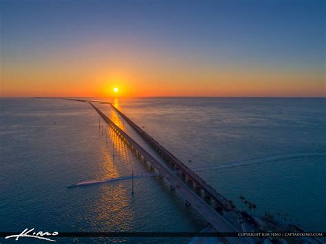 Seven Mile Bridge to Key West Florida from Marathon | Royal Stock Photo