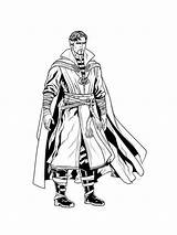 Doctor Strange Coloring Sheet Pages sketch template