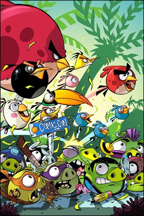 Angry Birds Issue 1 cover art by Red-J on @DeviantArt (com imagens) | Desenhos animados antigos ...