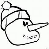 Snowman Hat Coloring Page Image & Picture  Home sketch template