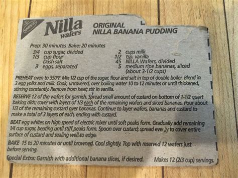 Nilla Wafer Banana Pudding | Kitchen Nostalgia | Recipe | Nilla wafer ...