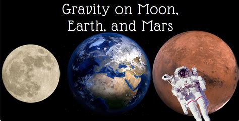 What Is The Gravity On Mars Vs. Moon Vs. Earth - Science Trends