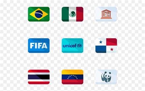 Flags Of The Seven Continents, HD Png Download - vhv